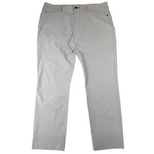 Public Rec All Day Every Day Pants Mens 38x32 Light Grey Straight Chino Tech